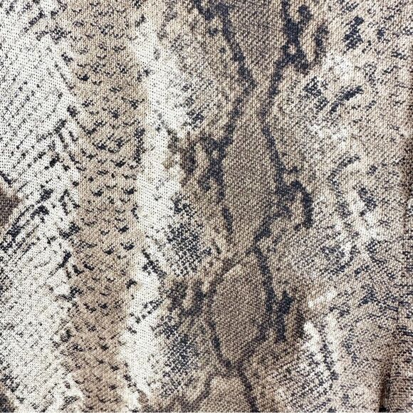 Dana Buchman Snakeskin Print Wool Silk Flat Front Wide Leg Pants Sz 16 - Picture 4 of 15